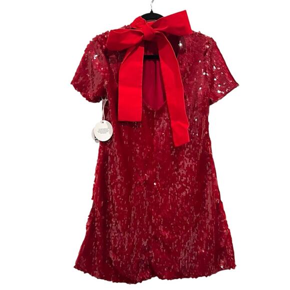 STAUD Mini Ilana Dress in Poinsettia - Picture 4 of 11